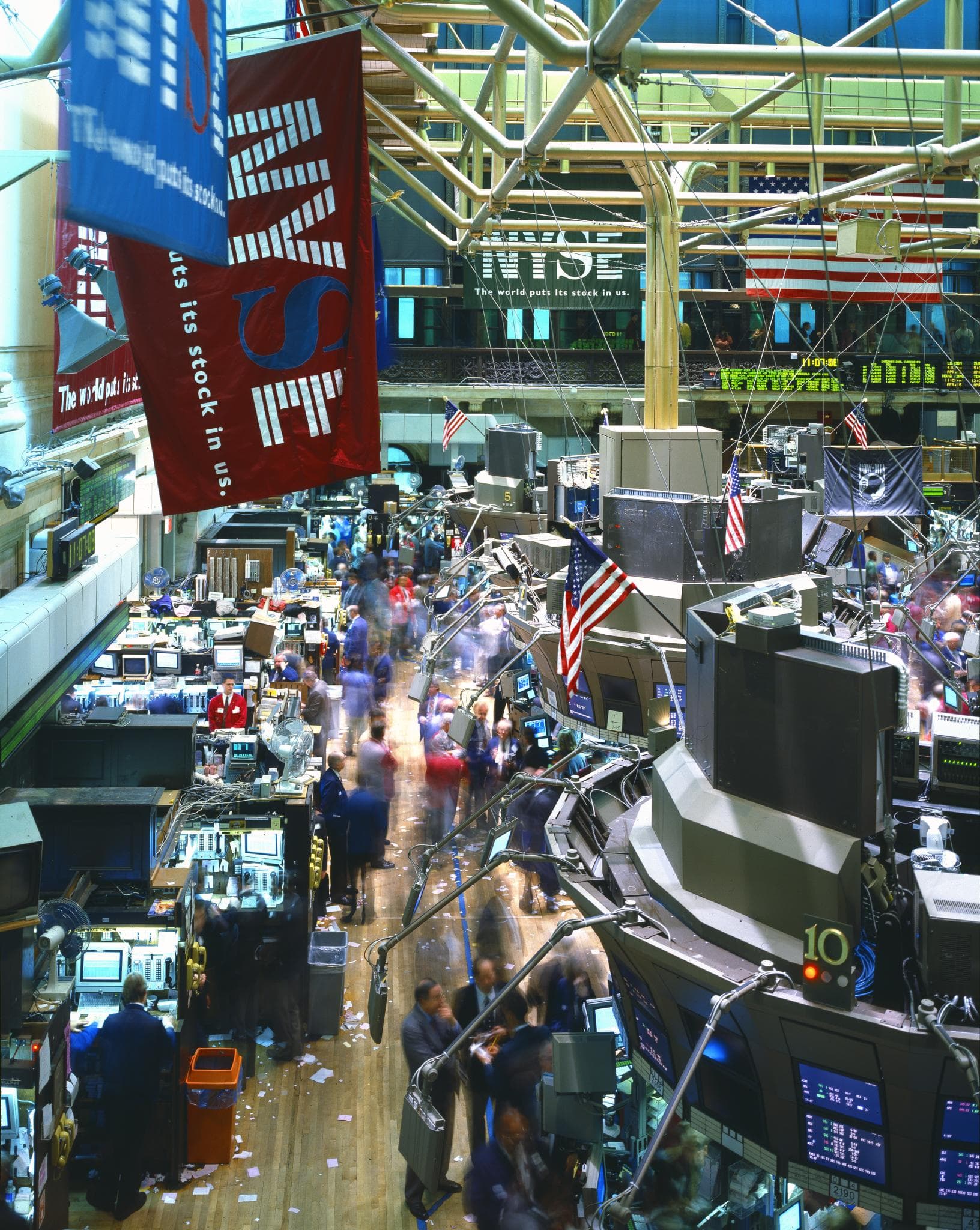 The trading floor of the New York Stock Exchange