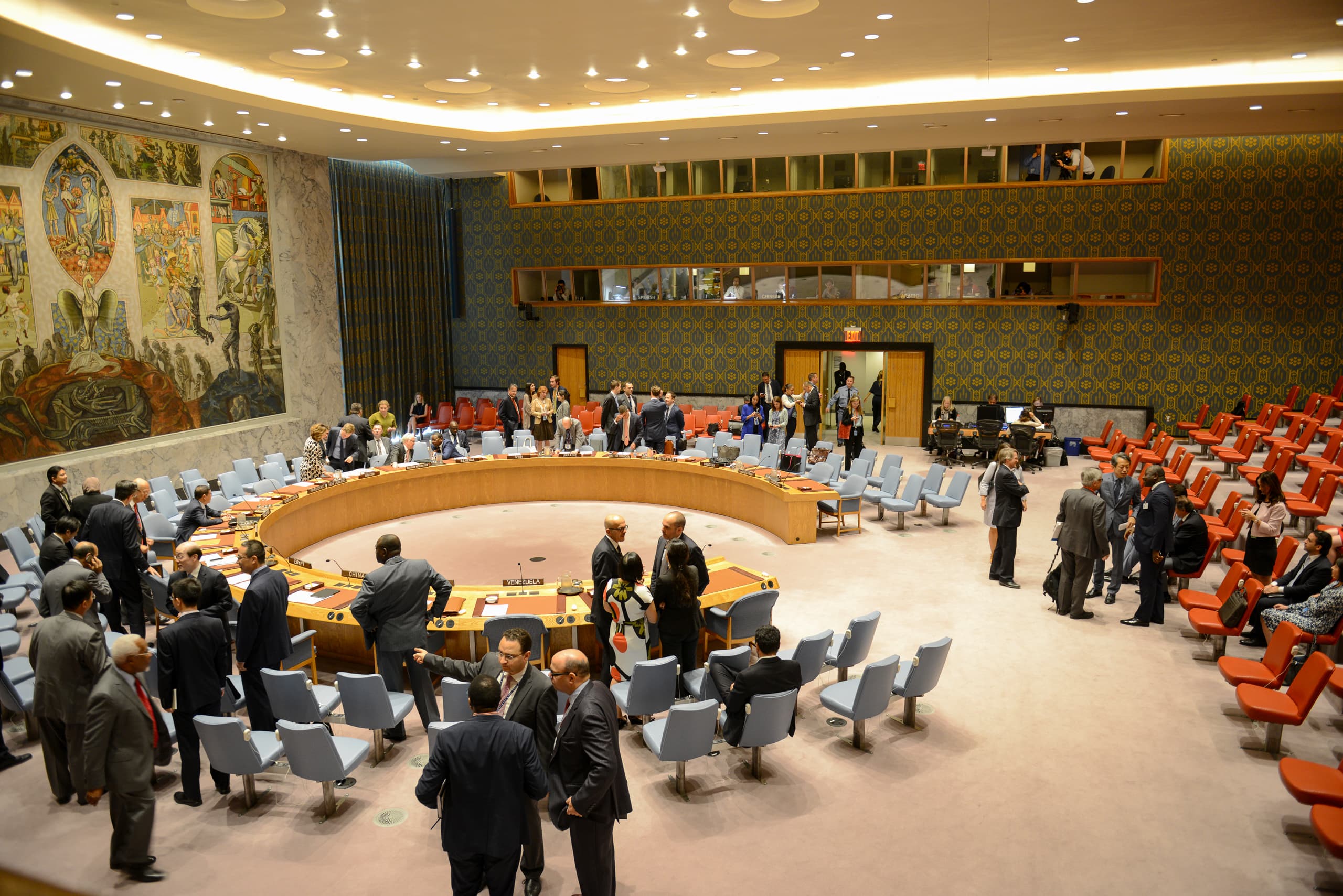 A meeting of the United Nations Security Council